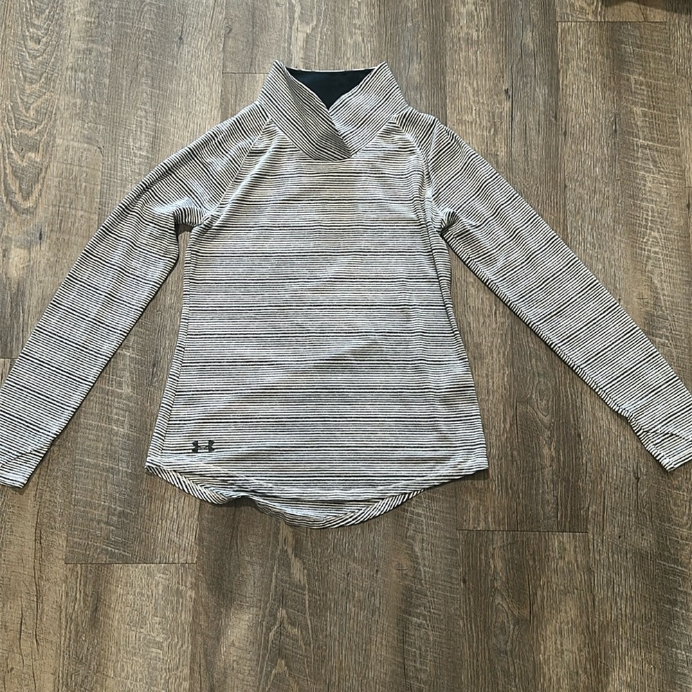 Under Armour Black and White Long Sleeve Hoodie